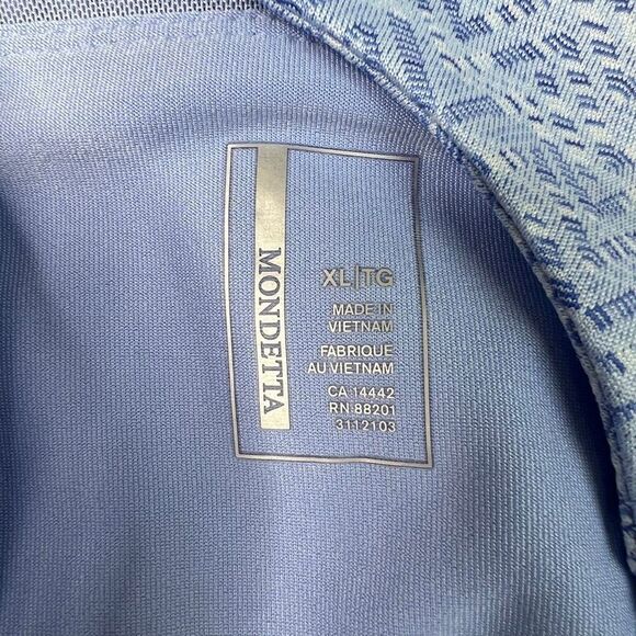 Mondetta Performance Gear Sport Travel Dress Size XL Blue Built in bra Racerback - Picture 3 of 11